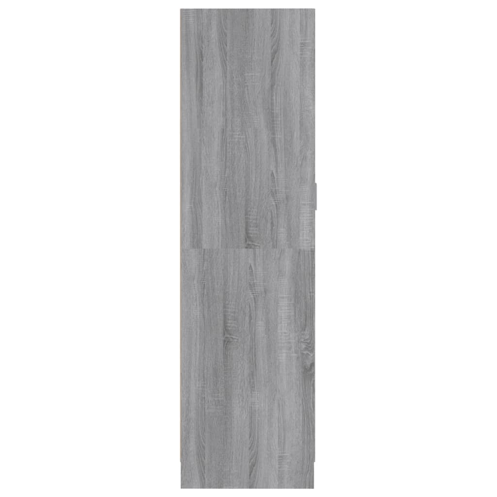 Wardrobe Grey Sonoma 82.5x51.5x180 cm Engineered Wood - Upclimb Ltd