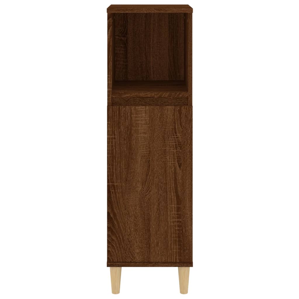 Badkamermeubel Bruin Eiken 30x30x100 cm Engineered Wood