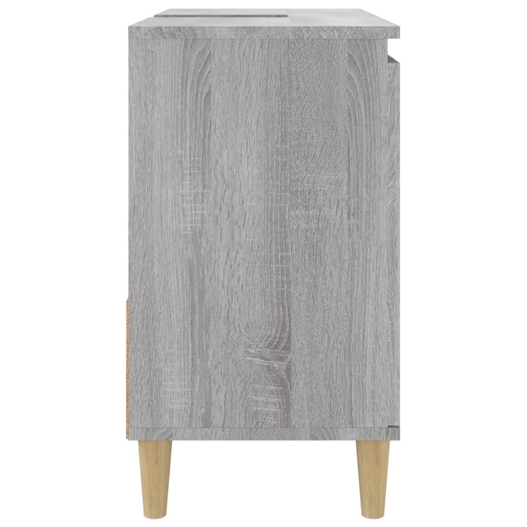 Badkamermeubel grijs Sonoma 65x33x60 cm Engineered Wood
