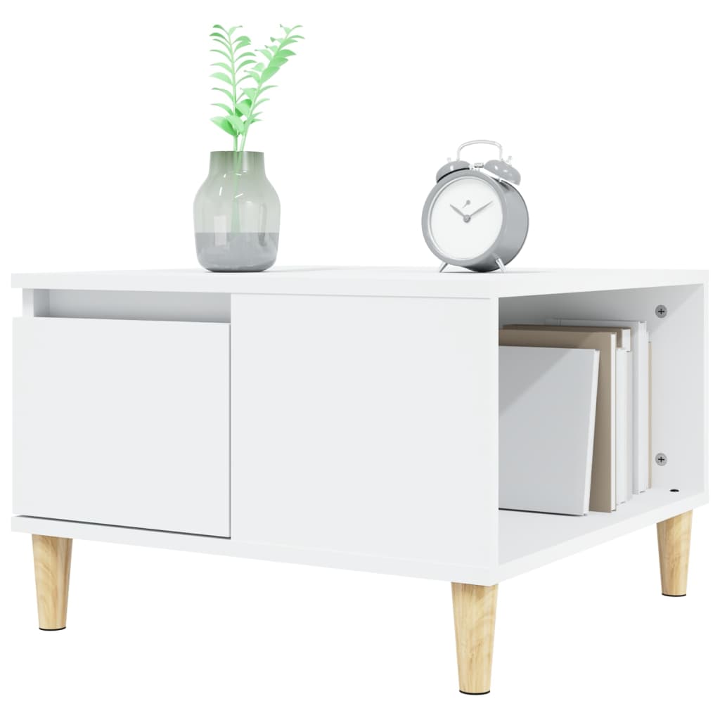 vidaXL Coffee Table White 55x55x36.5 cm Engineered Wood