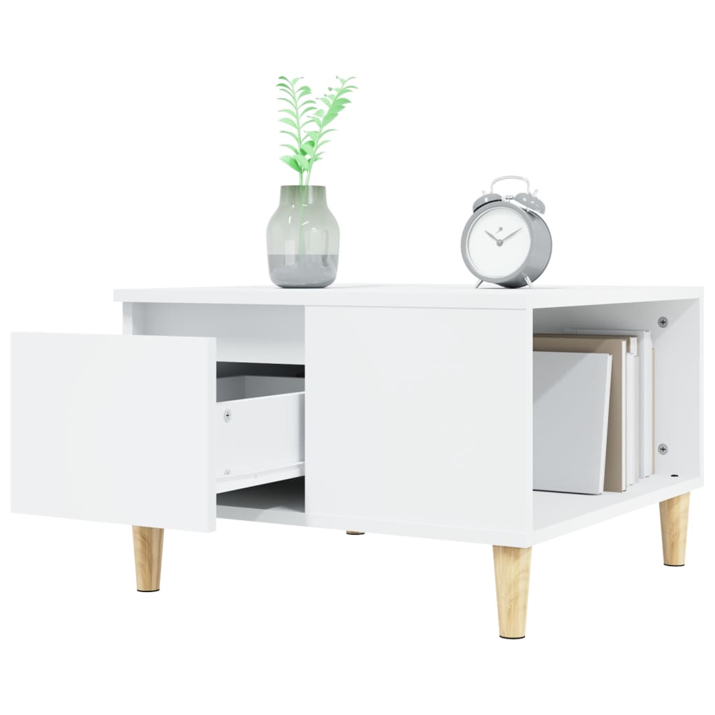 vidaXL Coffee Table White 55x55x36.5 cm Engineered Wood