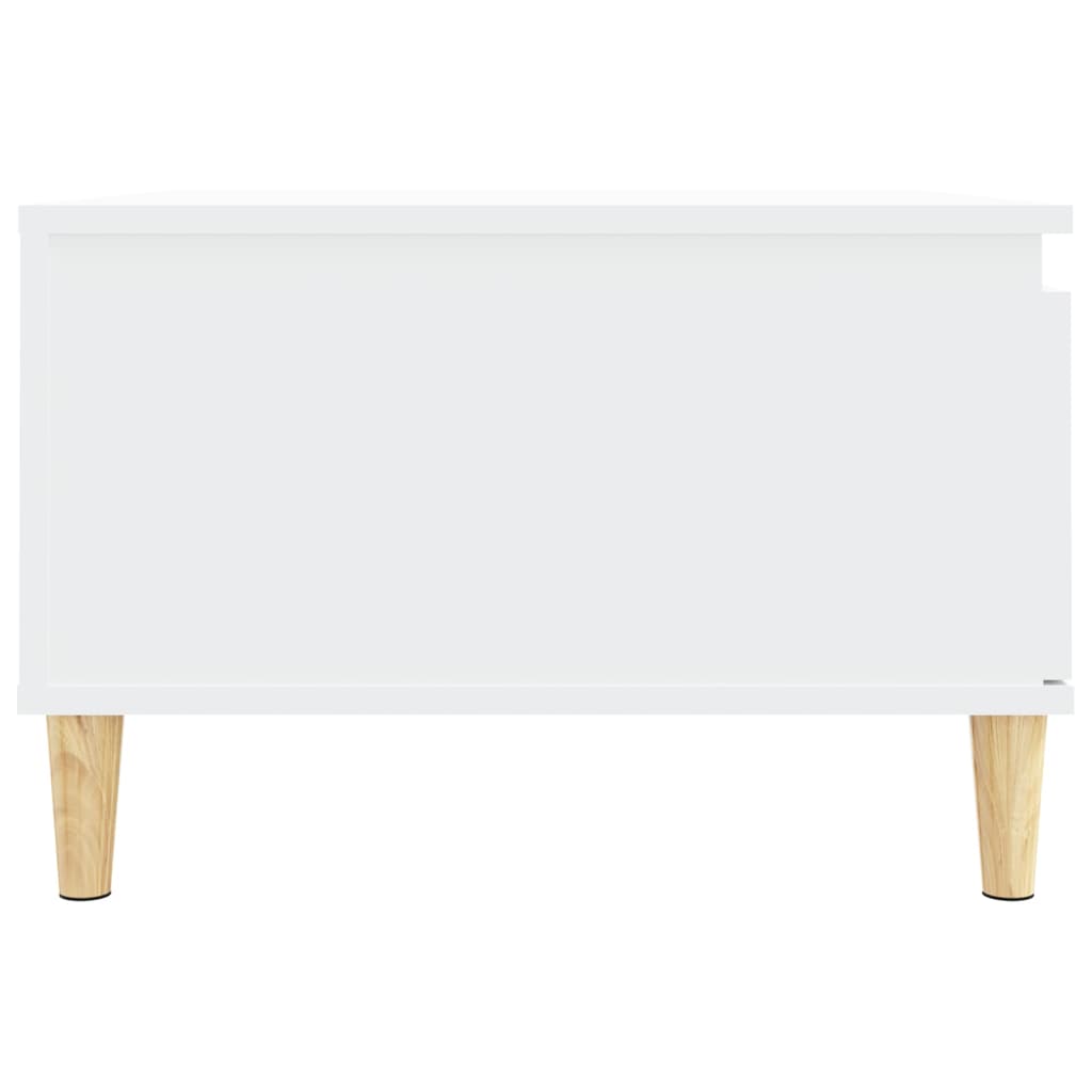 Table basse Blanc 55x55x36,5 cm Bois d'ingénierie