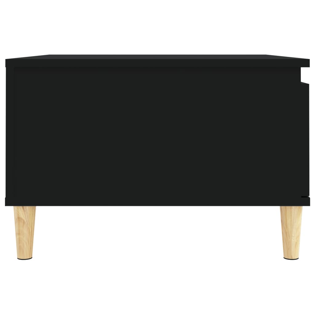 Table basse Noir 55x55x36,5 cm Bois d'ingénierie