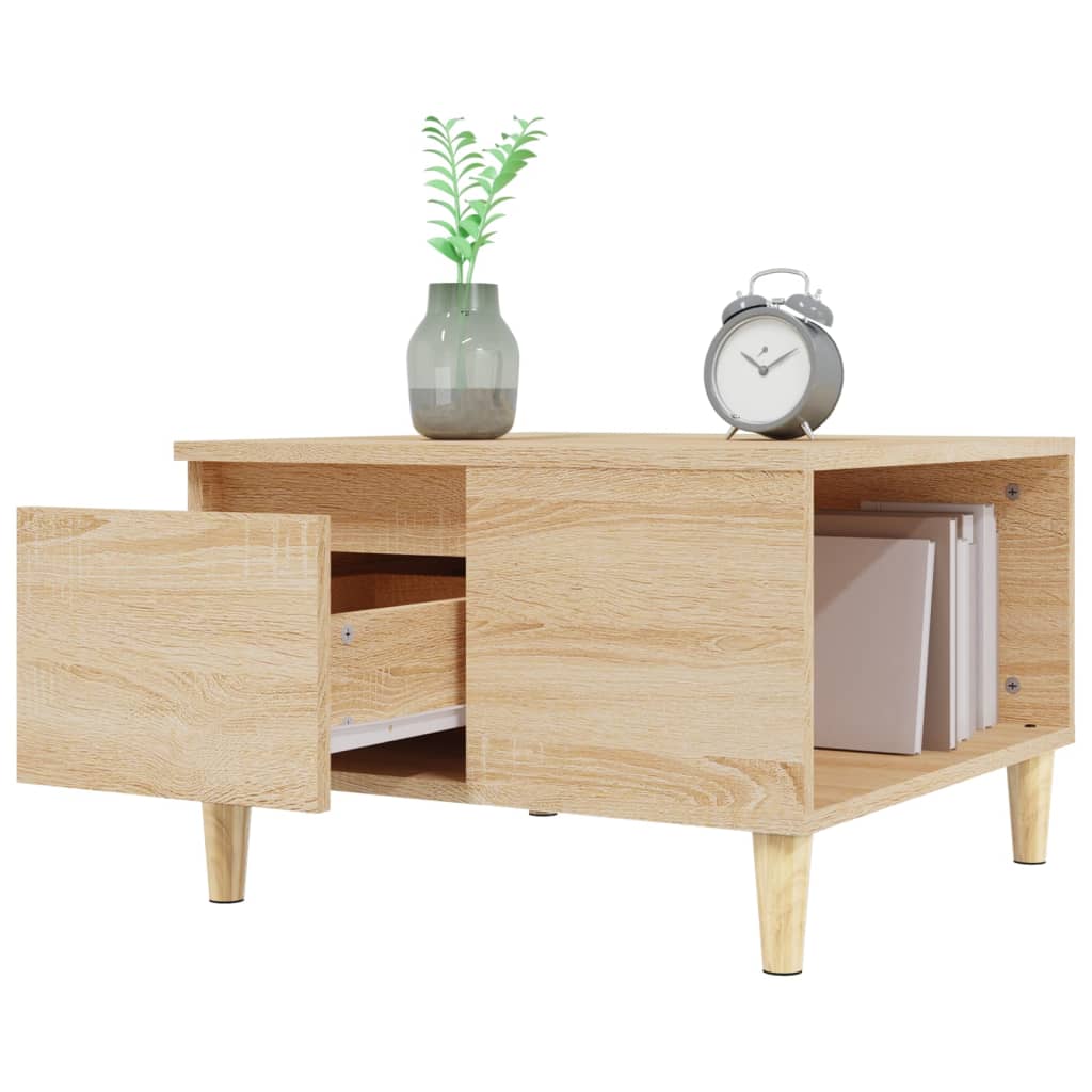 vidaXL Coffee Table Sonoma Oak 55x55x36.5 cm Engineered Wood