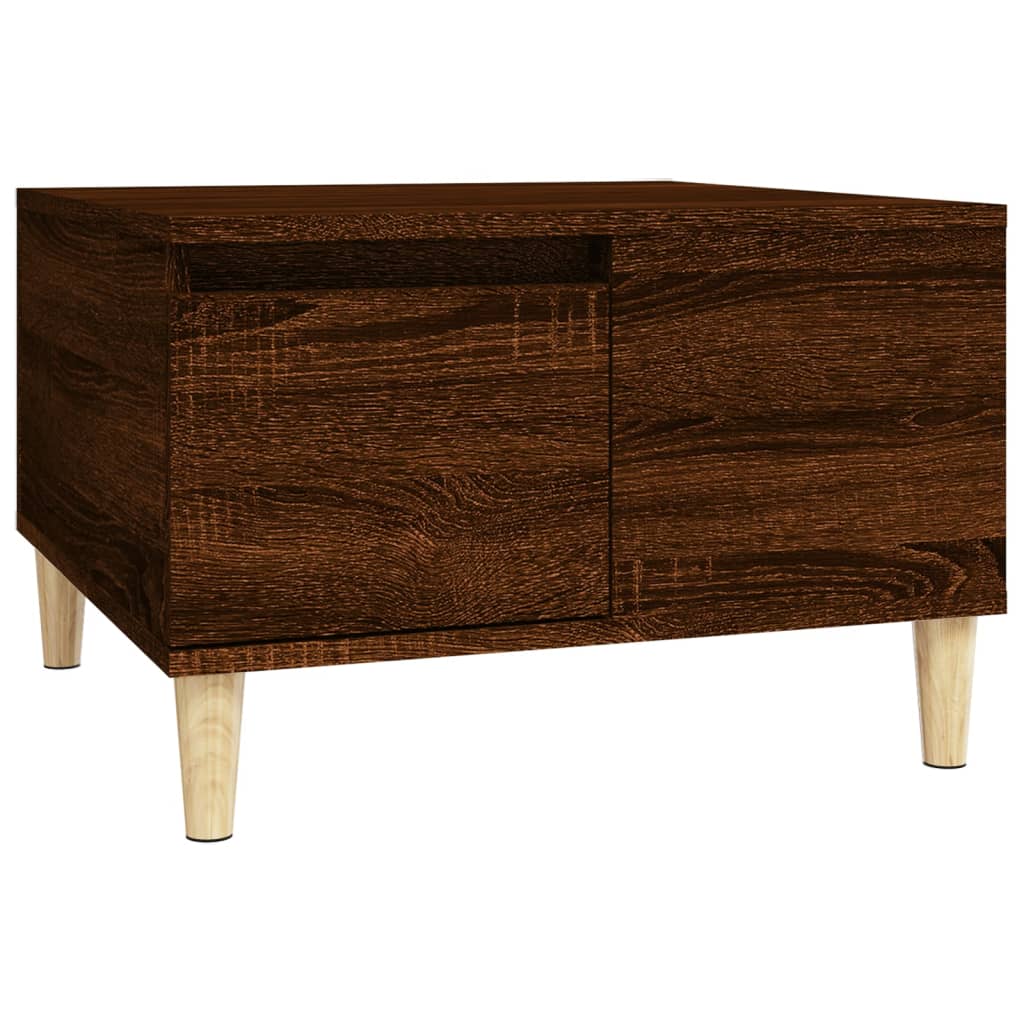 Table Basse Chêne Brun 55x55x36,5 cm Bois D'ingénierie