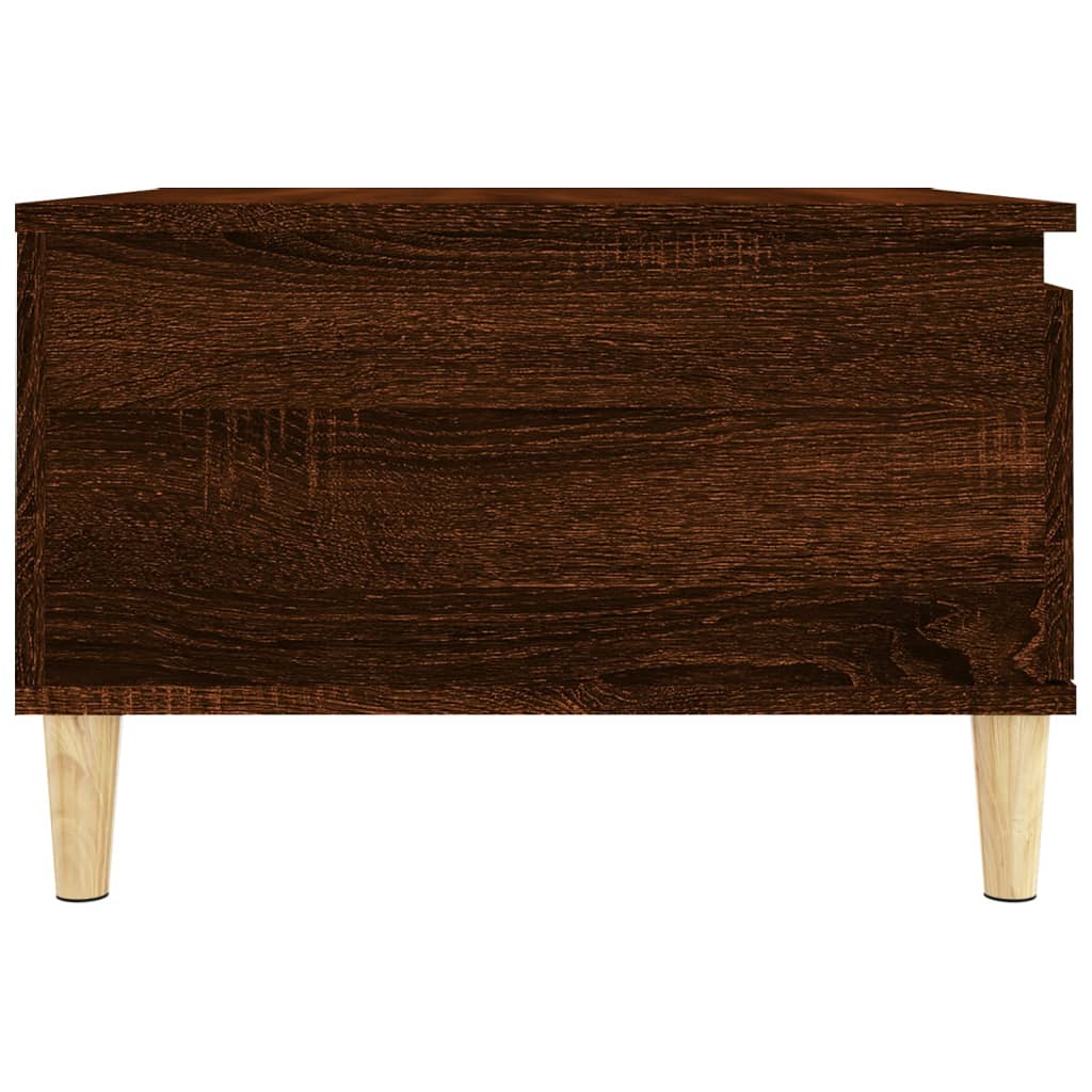 Table Basse Chêne Brun 55x55x36,5 cm Bois D'ingénierie