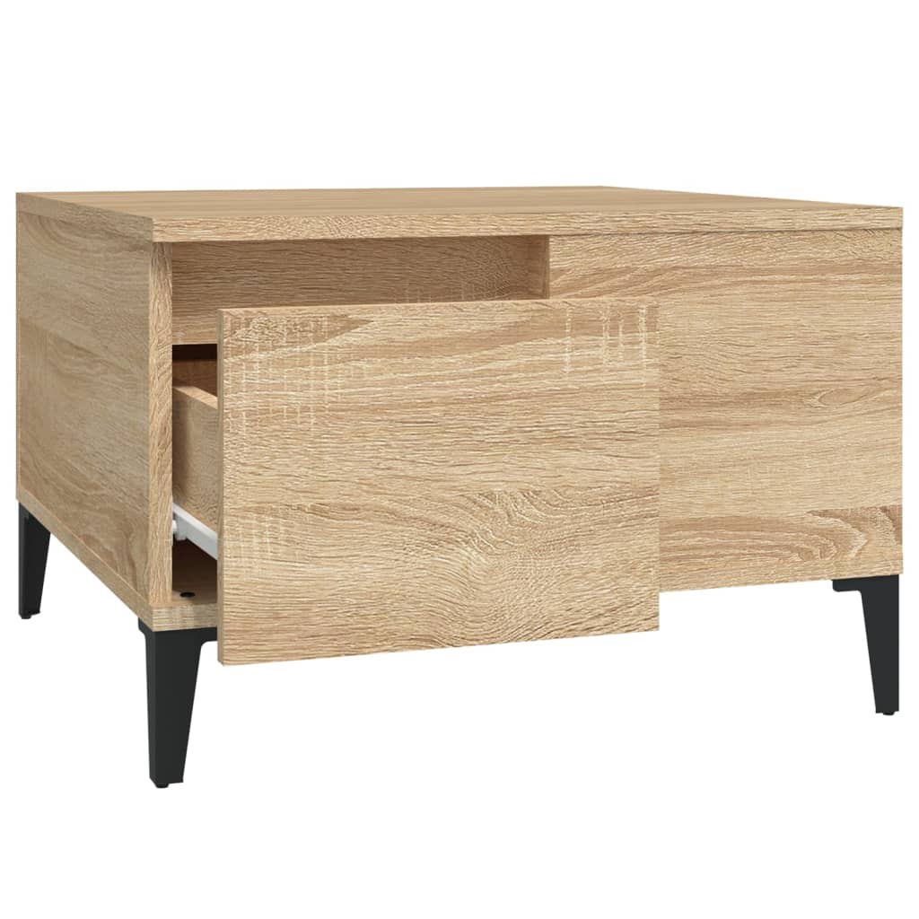 vidaXL Coffee Table Sonoma Oak 55x55x36.5 cm Engineered Wood