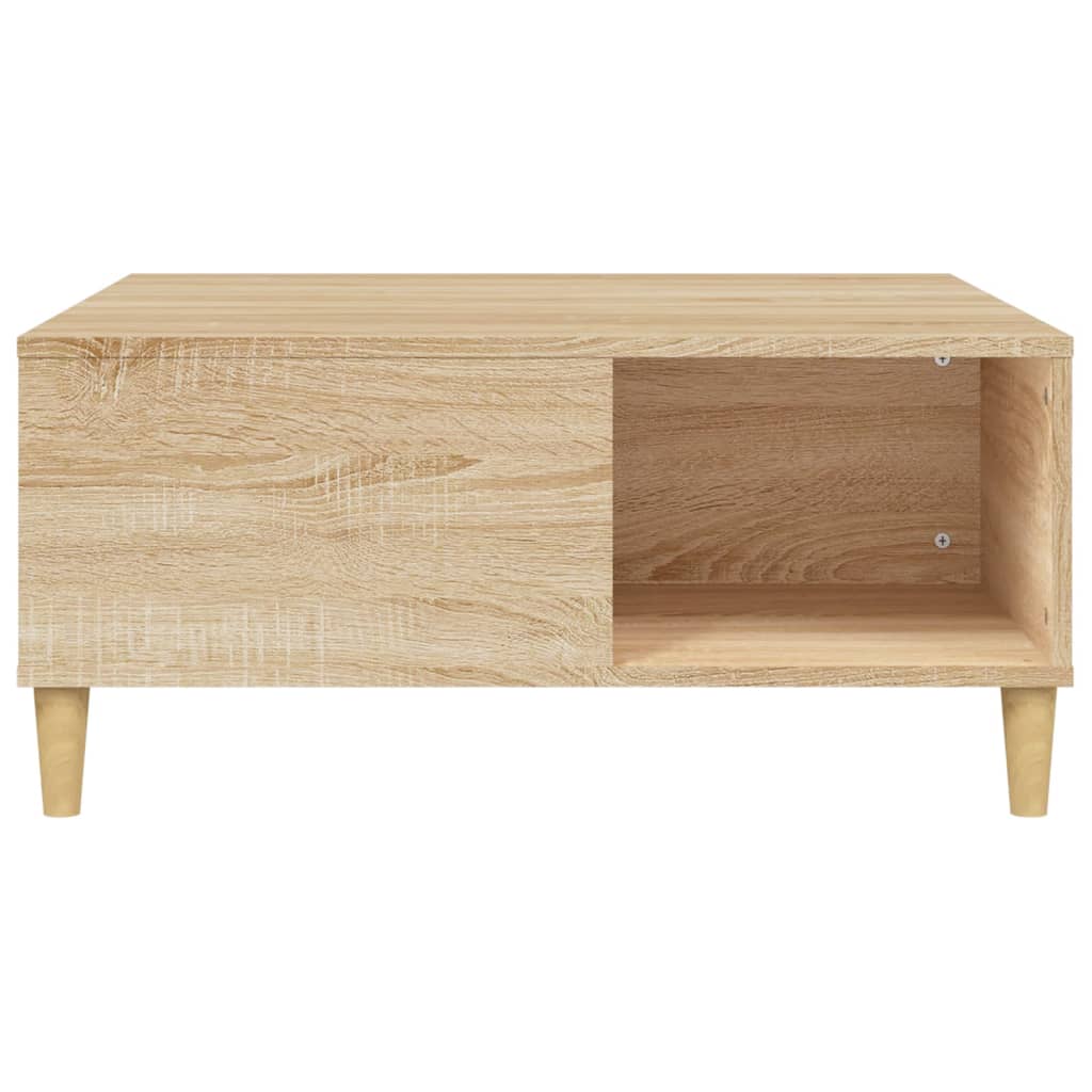 Table basse Chêne Sonoma 80x80x36,5 cm Bois d'ingénierie