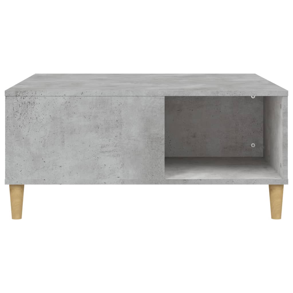 Table Basse Béton Gris 80x80x36,5 cm Bois D'ingénierie