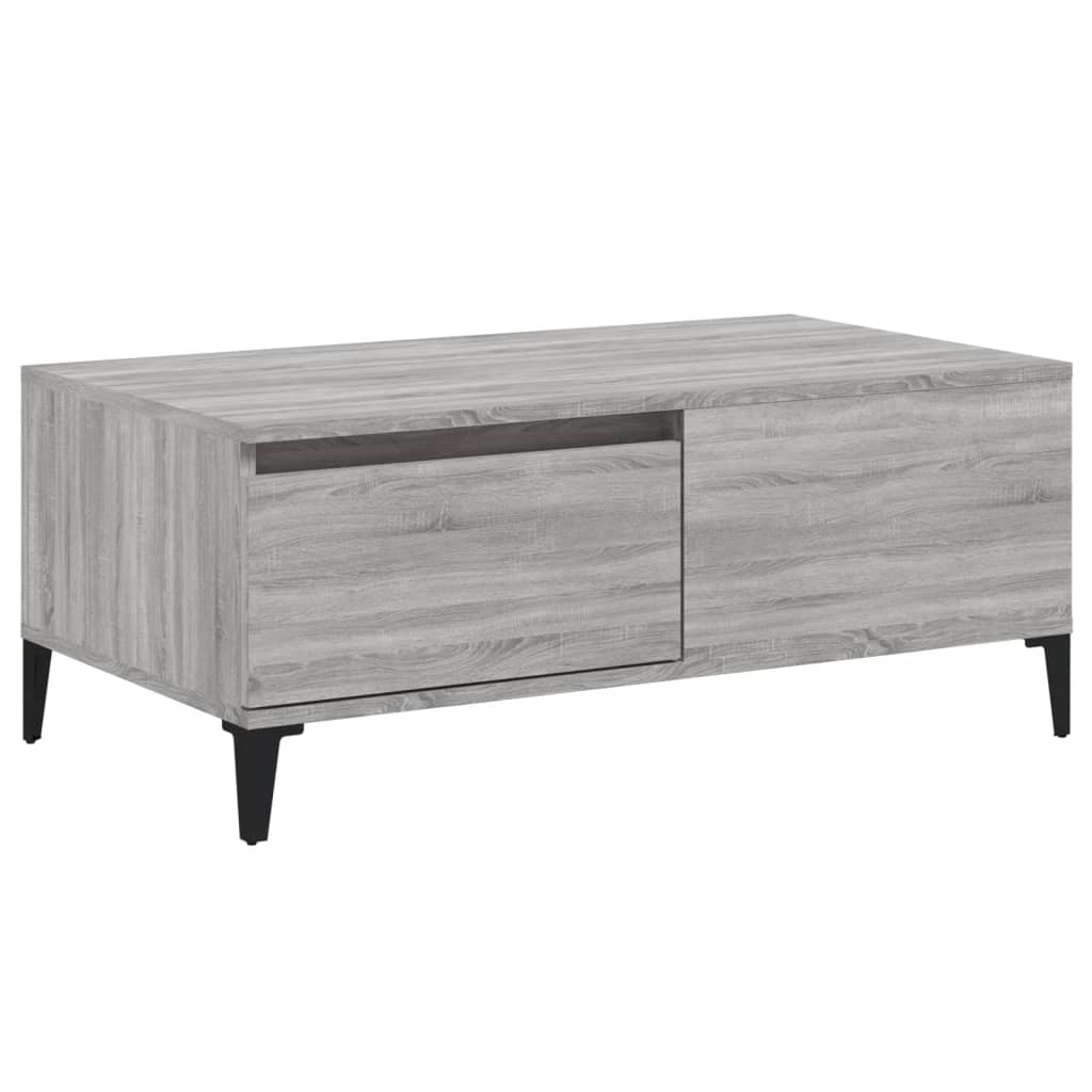 Table basse Gris Sonoma 90x50x36,5 cm Bois d'ingénierie