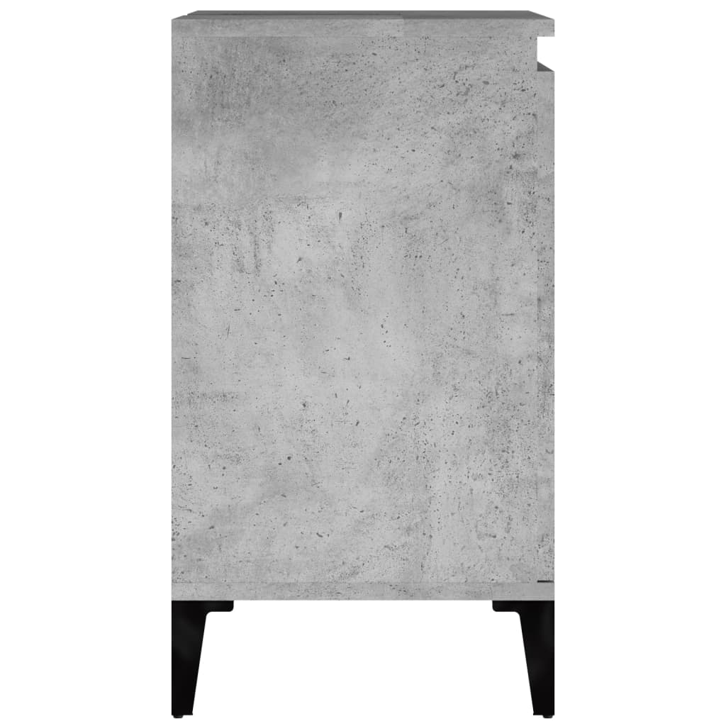 Meuble Lavabo Gris Béton 58x33x60 cm Bois D'ingénierie