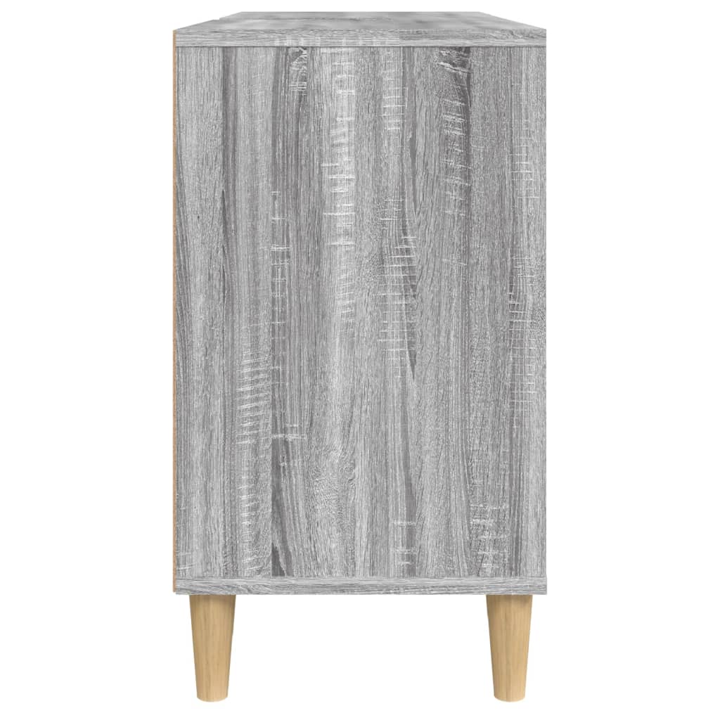 Kast voor wastafel grijs Sonoma 80x33x60 cm Engineered Wood