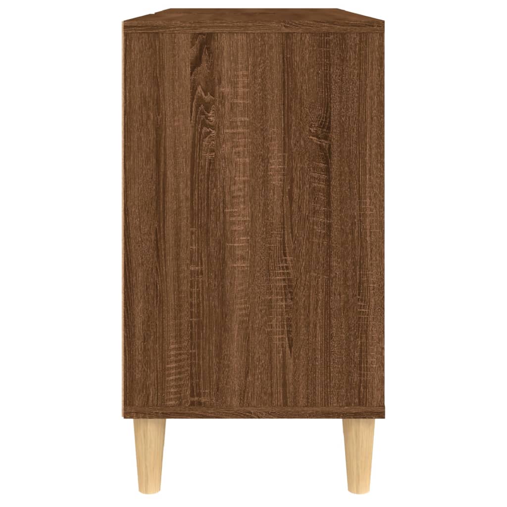 Wastafelkast Bruin Eiken 80x33x60 cm Engineered Wood
