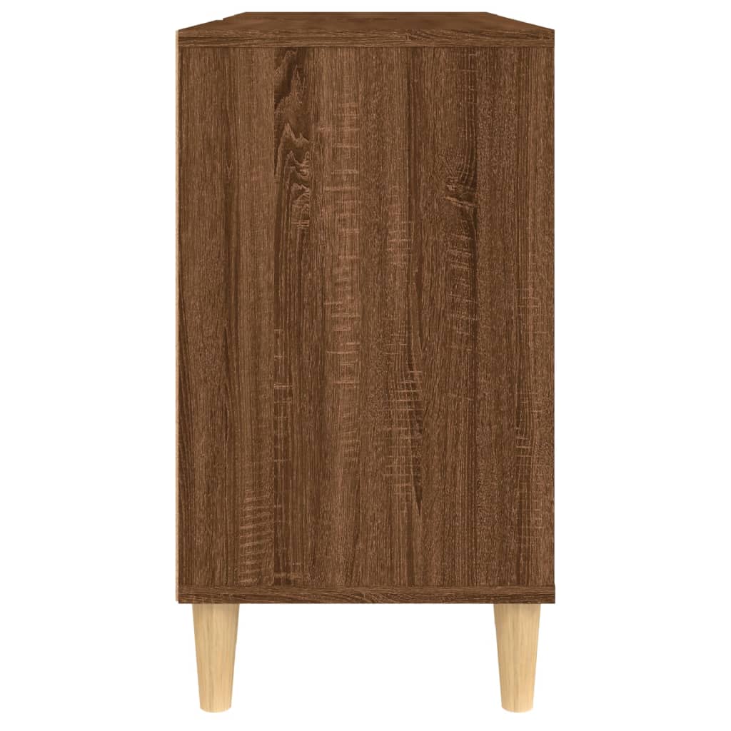 Meuble Lavabo Chêne Marron 80x33x60 cm Bois D'ingénierie