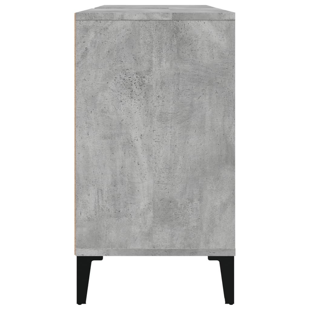 Meuble Lavabo Gris Béton 80x33x60 cm Bois D'ingénierie