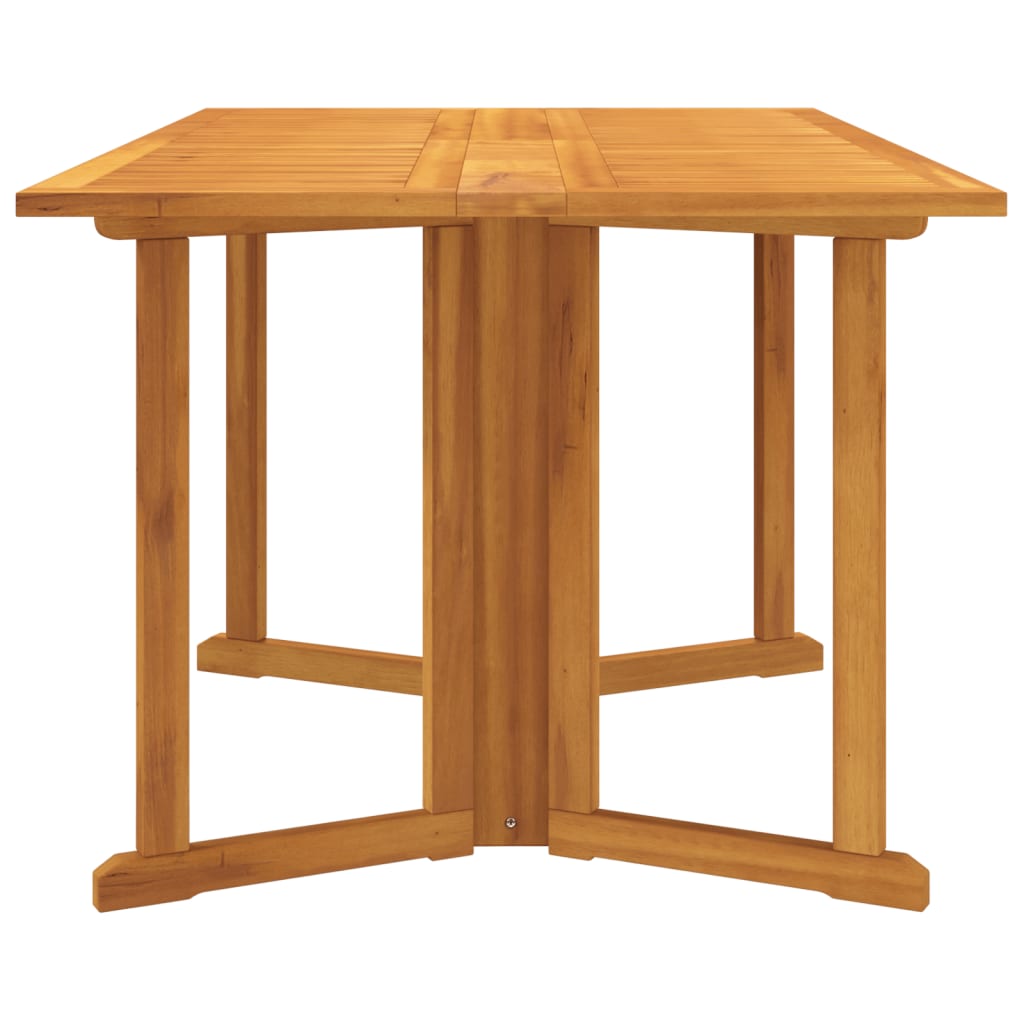 vidaXL Folding Butterfly Garden Table 150x90x75 cm Solid Wood Teak