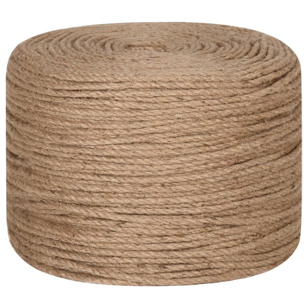 vidaXL Jute Rope 100 m Long 8 mm Thick