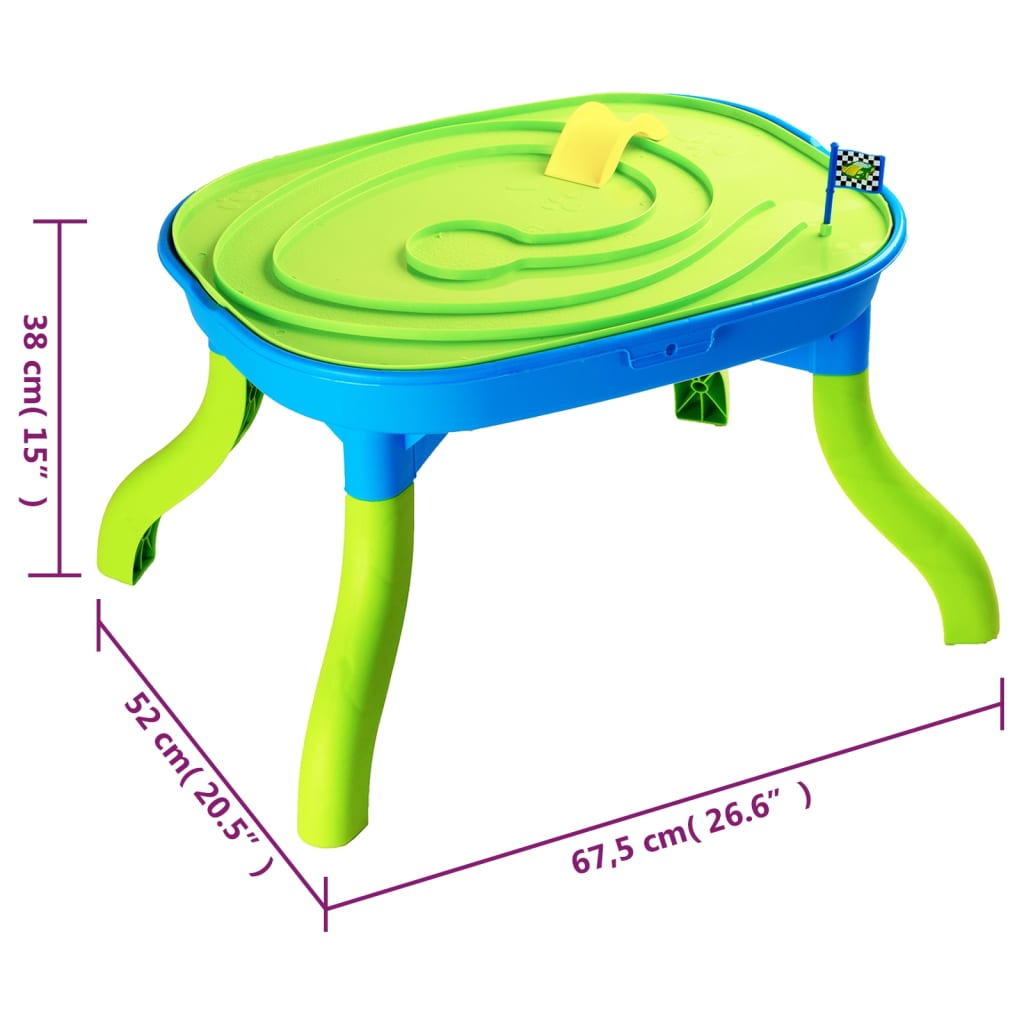 3-in-1 Children Sand&Water Table 67.5x52x38 cm Polypropylene - Upclimb Ltd