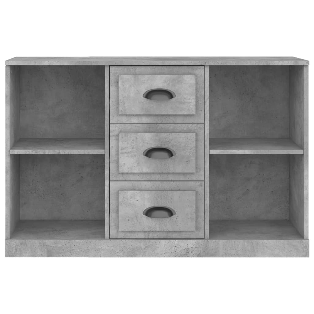 Buffet Béton Gris 104,5x35,5x67,5 cm Bois d'ingénierie