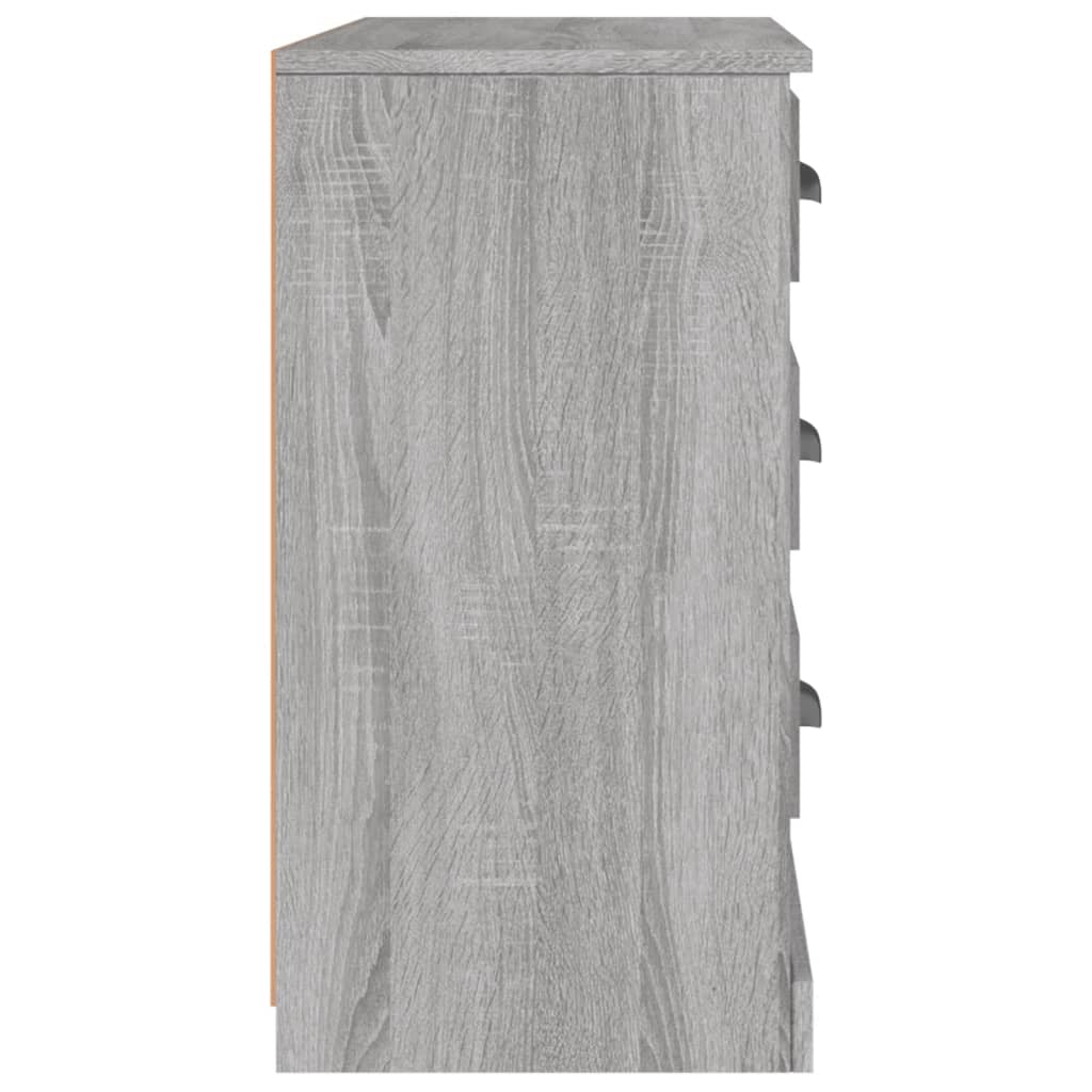 vidaXL Sideboard Grey Sonoma 104.5x35.5x67.5 cm Engineered Wood