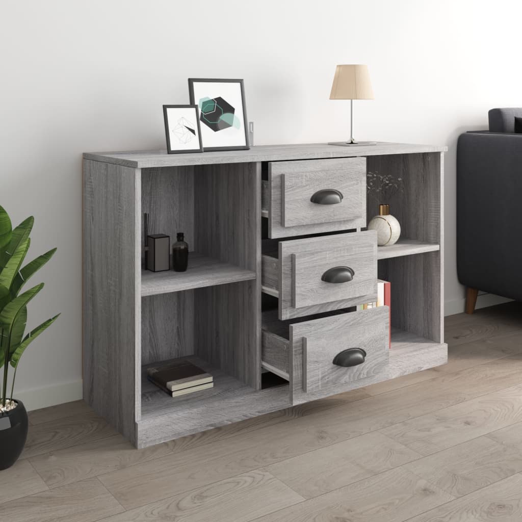 Buffet Gris Sonoma 104,5x35,5x67,5 cm Bois d'ingénierie