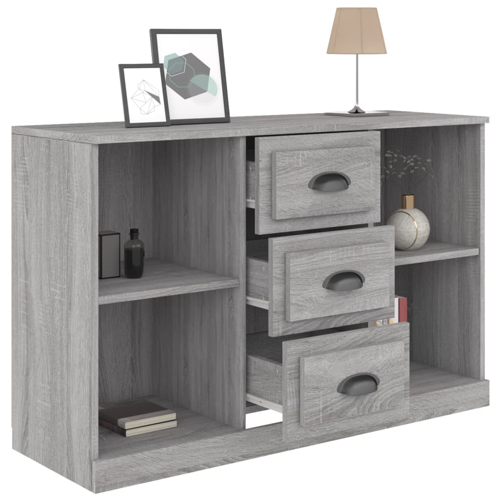 vidaXL Sideboard Grey Sonoma 104.5x35.5x67.5 cm Engineered Wood