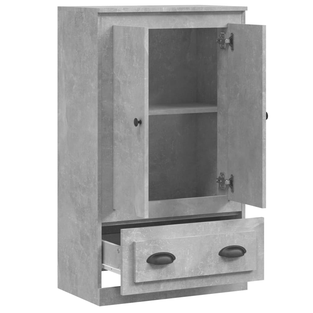 vidaXL Highboard Concrete Grey 60x35.5x103.5 cm Engineered Wood