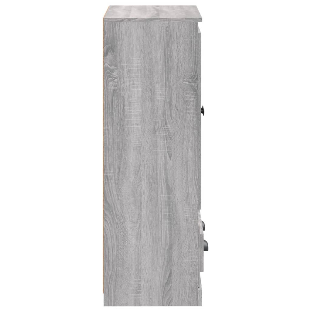 Highboard grijs Sonoma 60x35,5x103,5 cm geconstrueerd hout