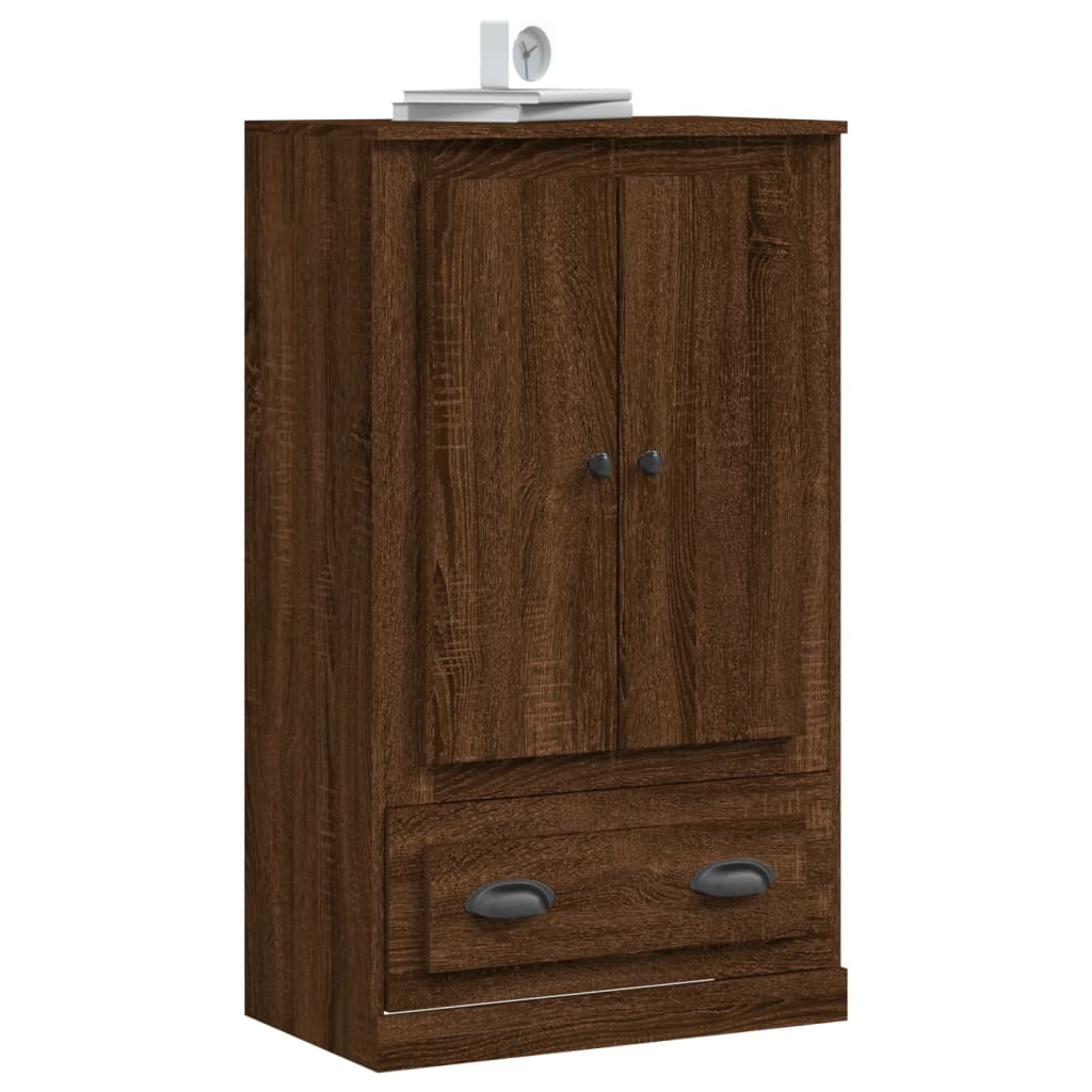 vidaXL Highboard Brown Oak 60x35.5x103.5 cm Engineered Wood