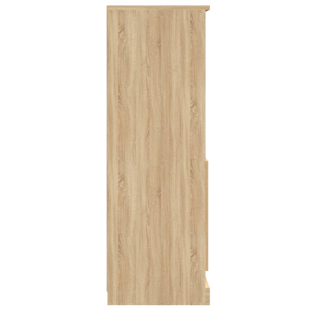 Buffet haut Chêne Sonoma 60x35,5x103,5 cm Bois d'ingénierie