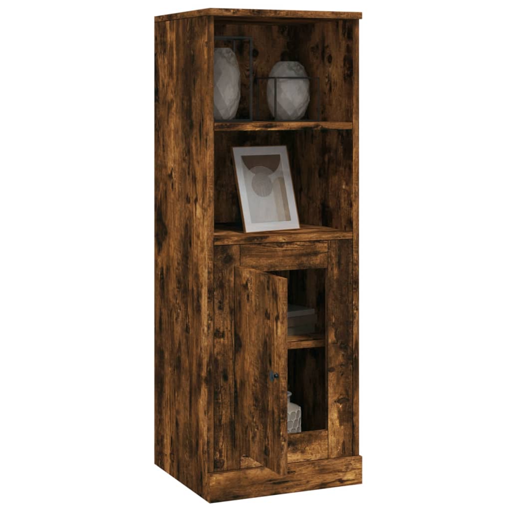 Buffet Chêne Fumé 36x35,5x103,5 cm Bois D'ingénierie