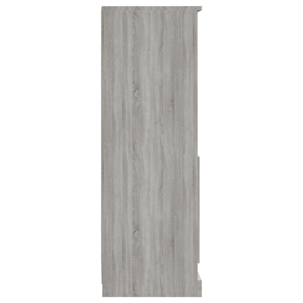 Highboard grijs Sonoma 36x35,5x103,5 cm geconstrueerd hout