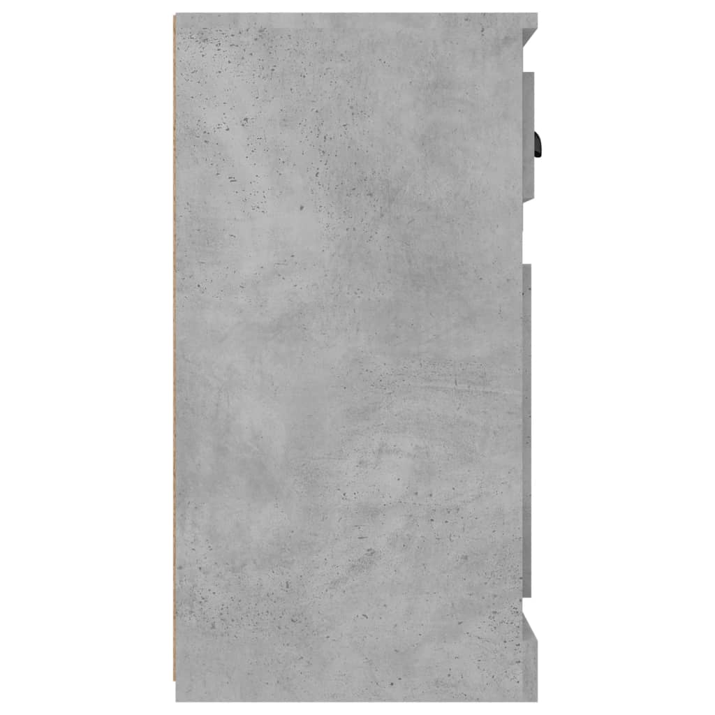 Buffet gris béton 70x35,5x67,5 cm bois d'ingénierie