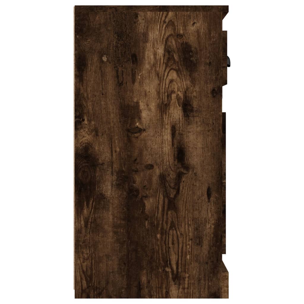 Dressoir Gerookt Eiken 70x35,5x67,5 cm Engineered Wood