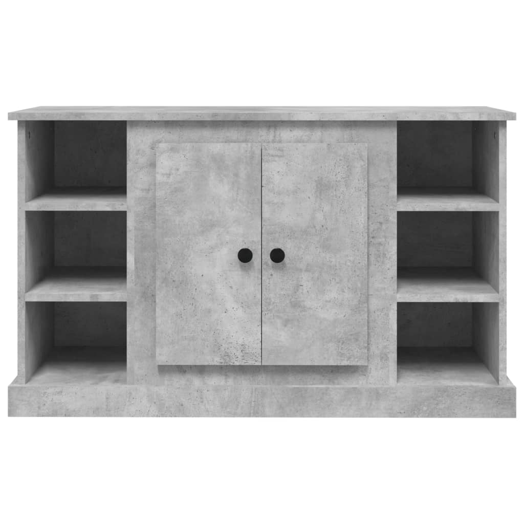 Buffet gris béton 100x35,5x60 cm bois d'ingénierie