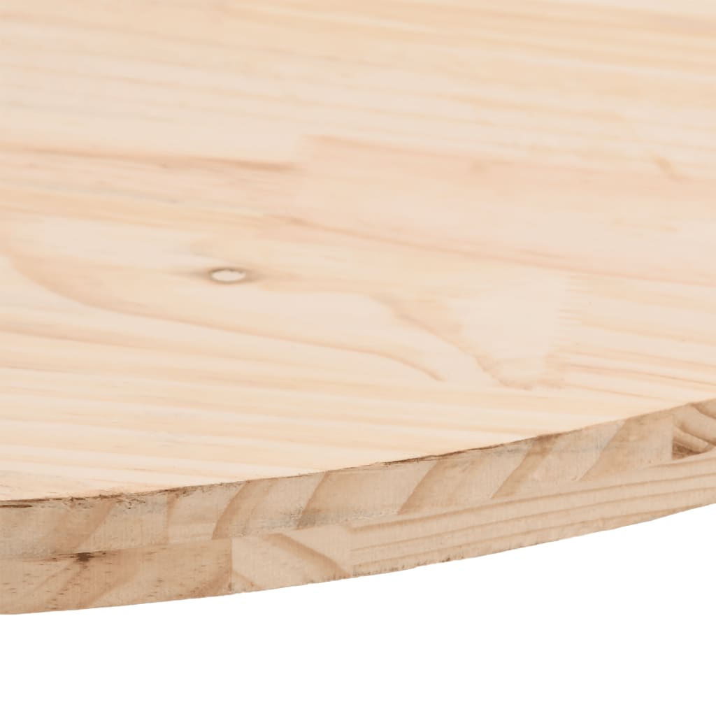 vidaXL Table Top 100x50x2.5 cm Solid Wood Pine Oval