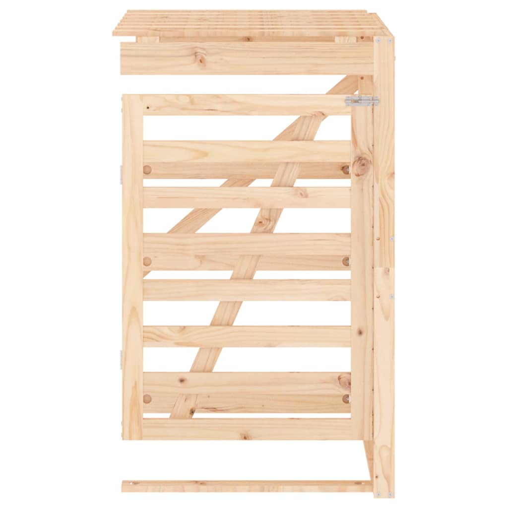 vidaXL Wheelie Bin Storage Extension Solid Wood Pine