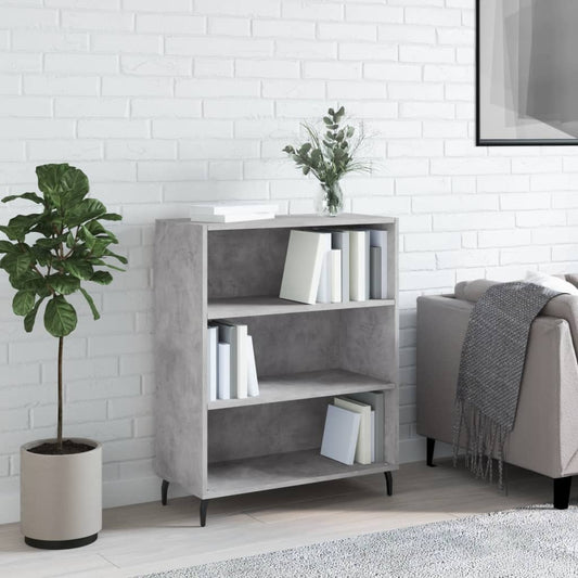 vidaxL Shelf Cabinet Concrete Grey 69.5x32.5x90 cm Engineered Wood