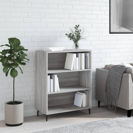 vidaxL Shelf Cabinet Grey Sonoma 69.5x32.5x90 cm Engineered Wood