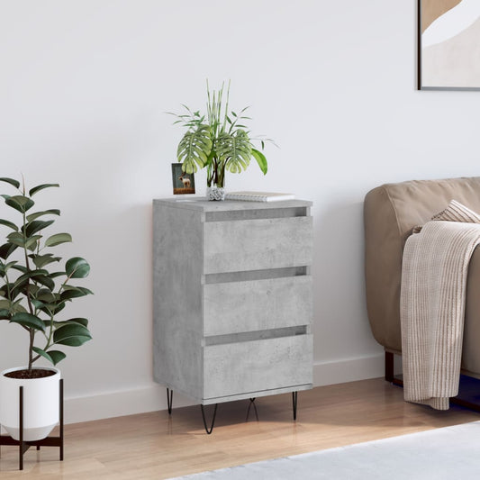 vidaXL Sideboard Concrete Grey 40x35x70 cm Engineered Wood