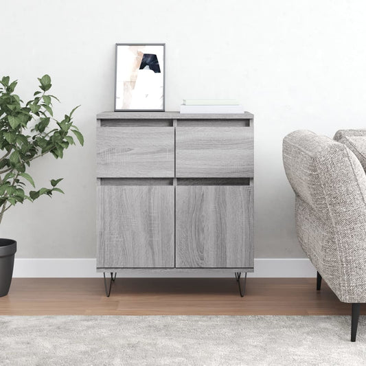 vidaXL Sideboard Grey Sonoma 60x35x70 cm Engineered Wood