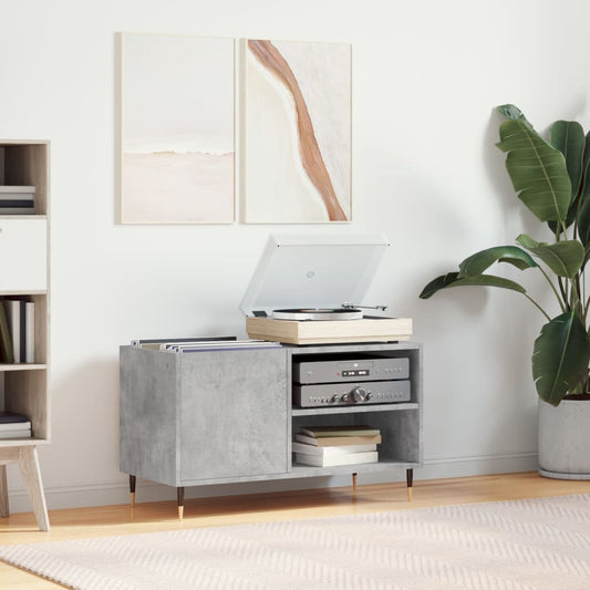 vidaXL Record Cabinet Concrete Grey 85x38x48 cm Engineered Wood