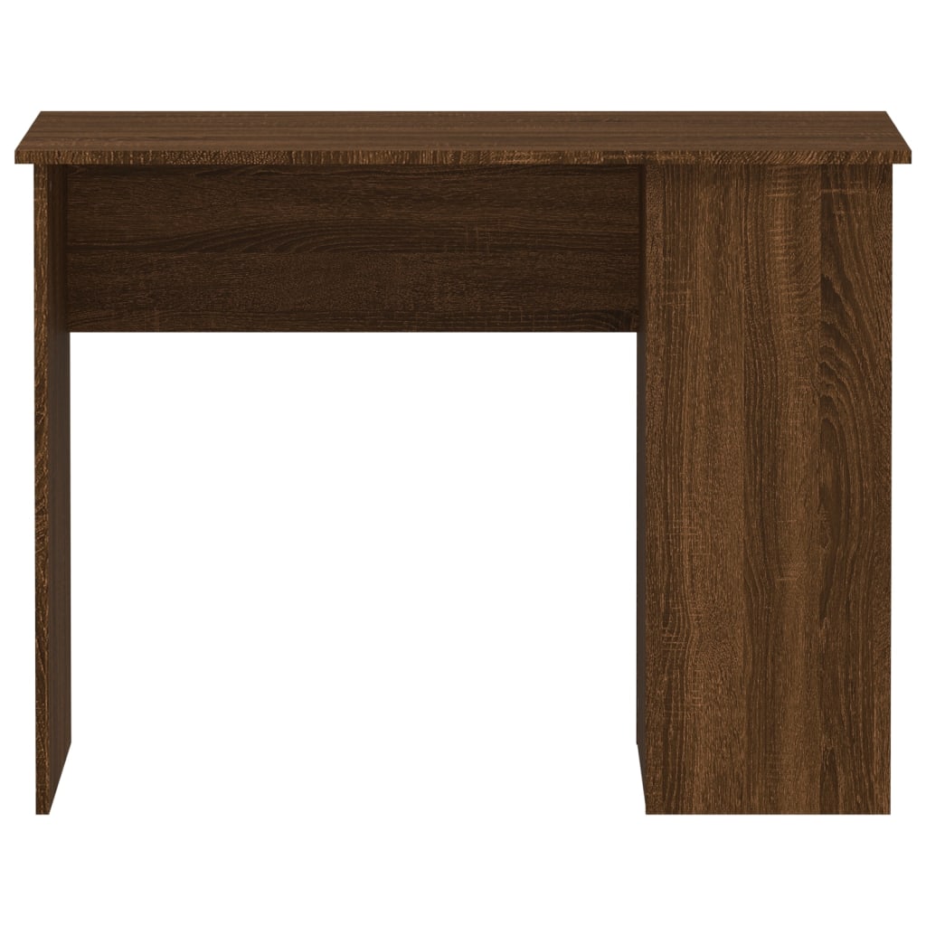 vidaXL Desk Brown Oak 100x55x75 cm Engineered Wood