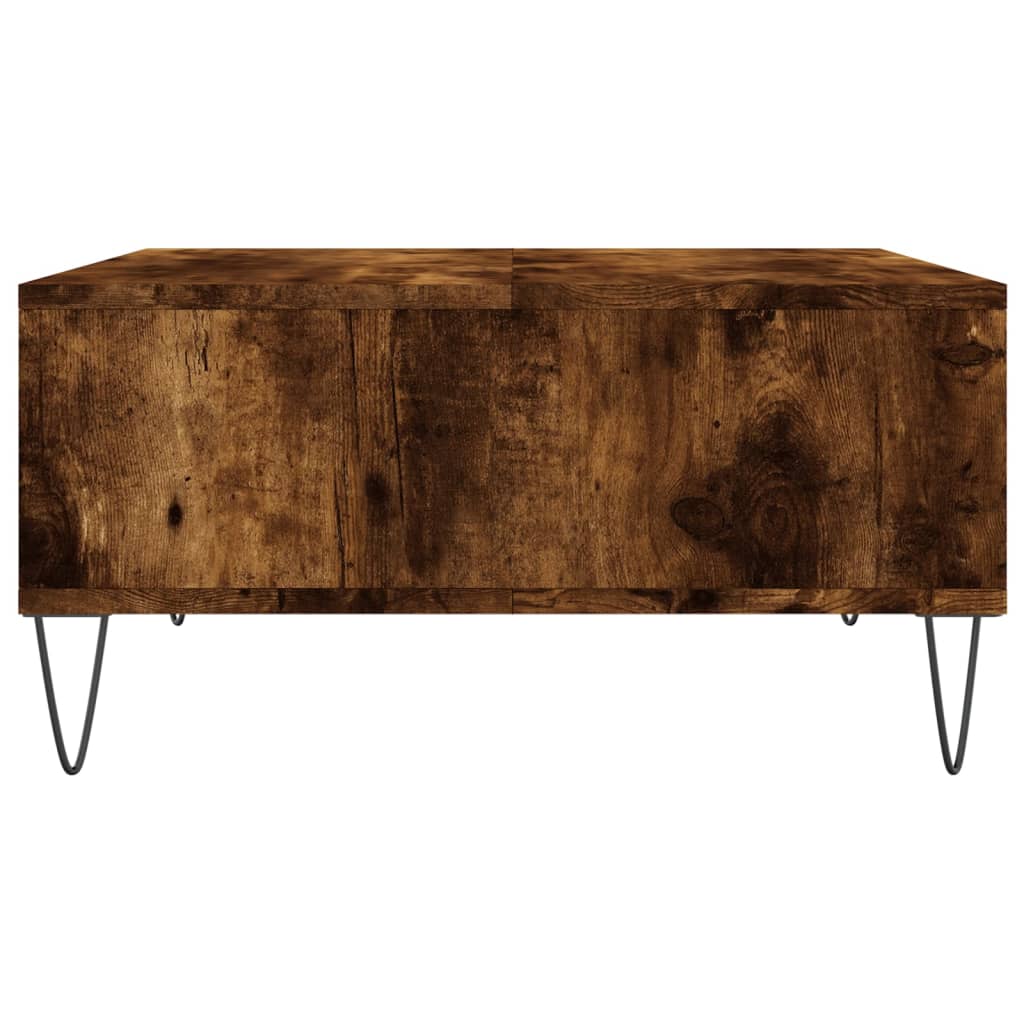 vidaXL Coffee Table Smoked Oak 60x60x30 cm Engineered Wood