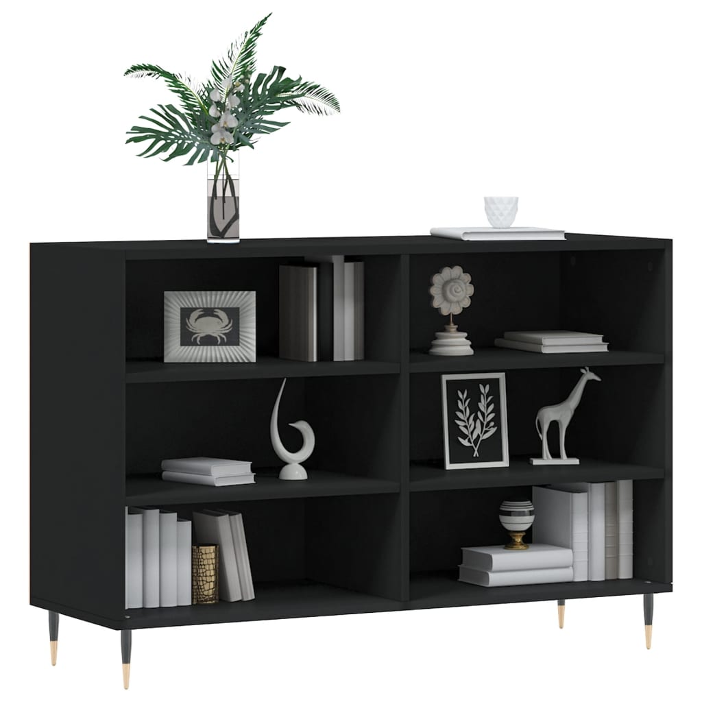 vidaXL Sideboard Black 103.5x35x70 cm Engineered Wood