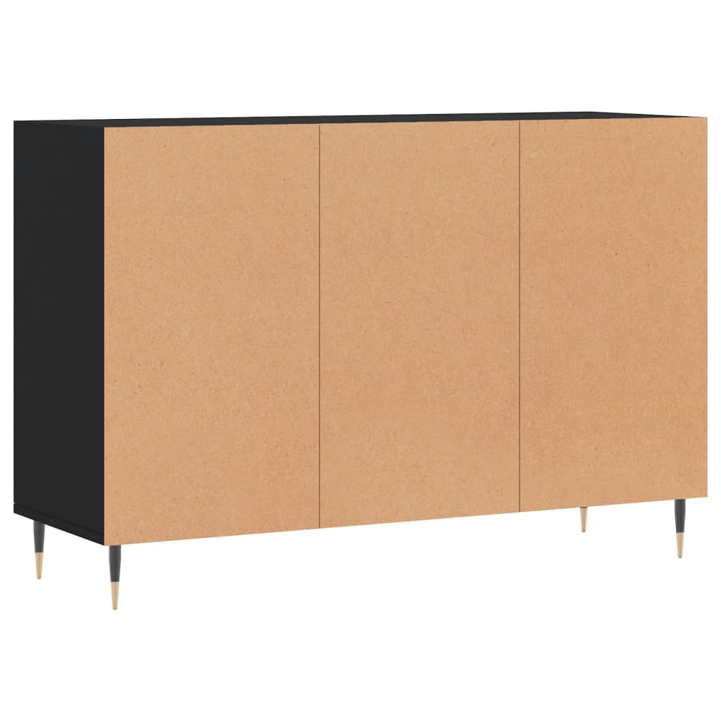 vidaXL Sideboard Black 103.5x35x70 cm Engineered Wood