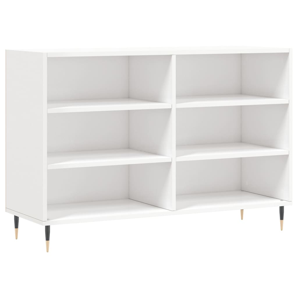 vidaXL Sideboard High Gloss White 103.5x35x70 cm Engineered Wood