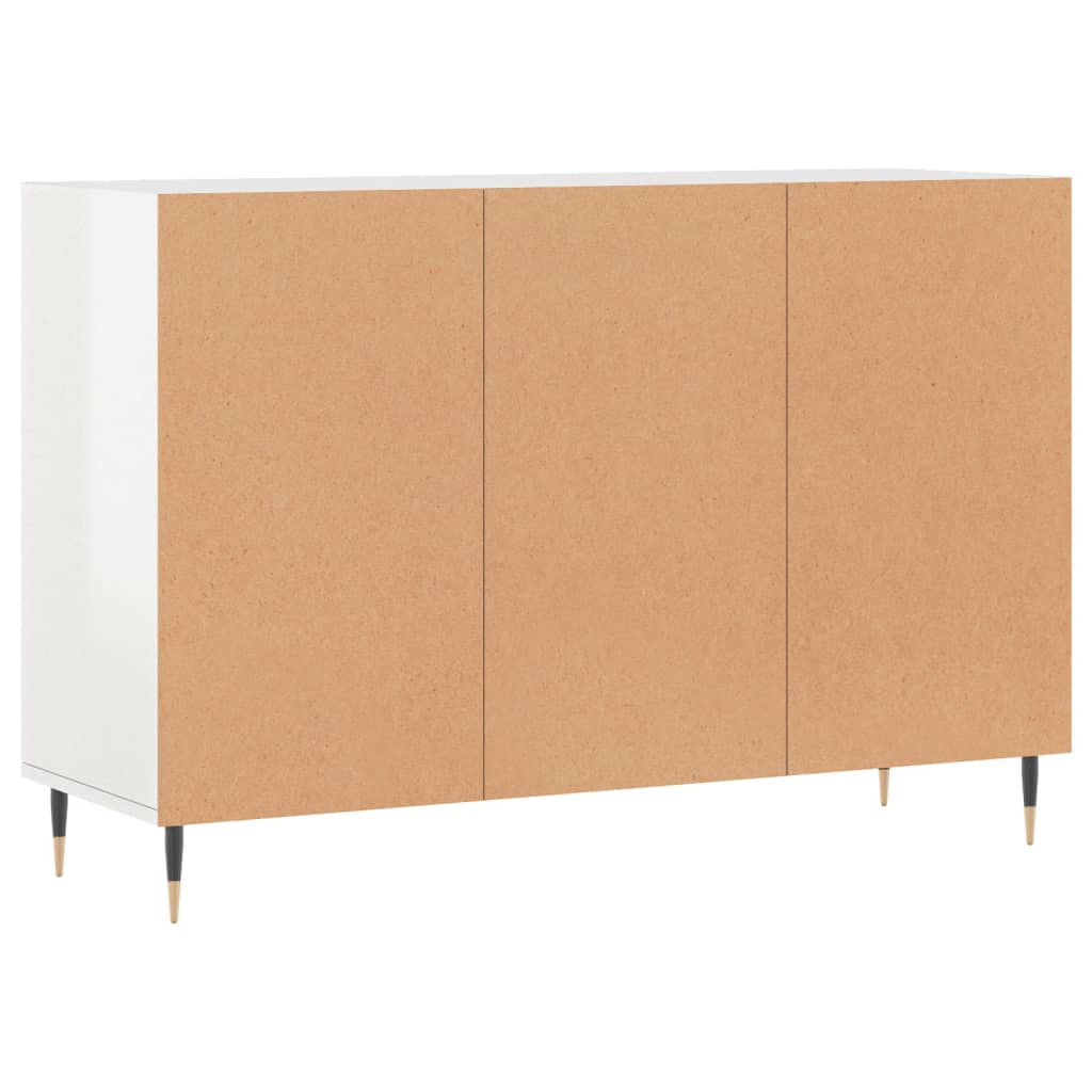 vidaXL Sideboard High Gloss White 103.5x35x70 cm Engineered Wood