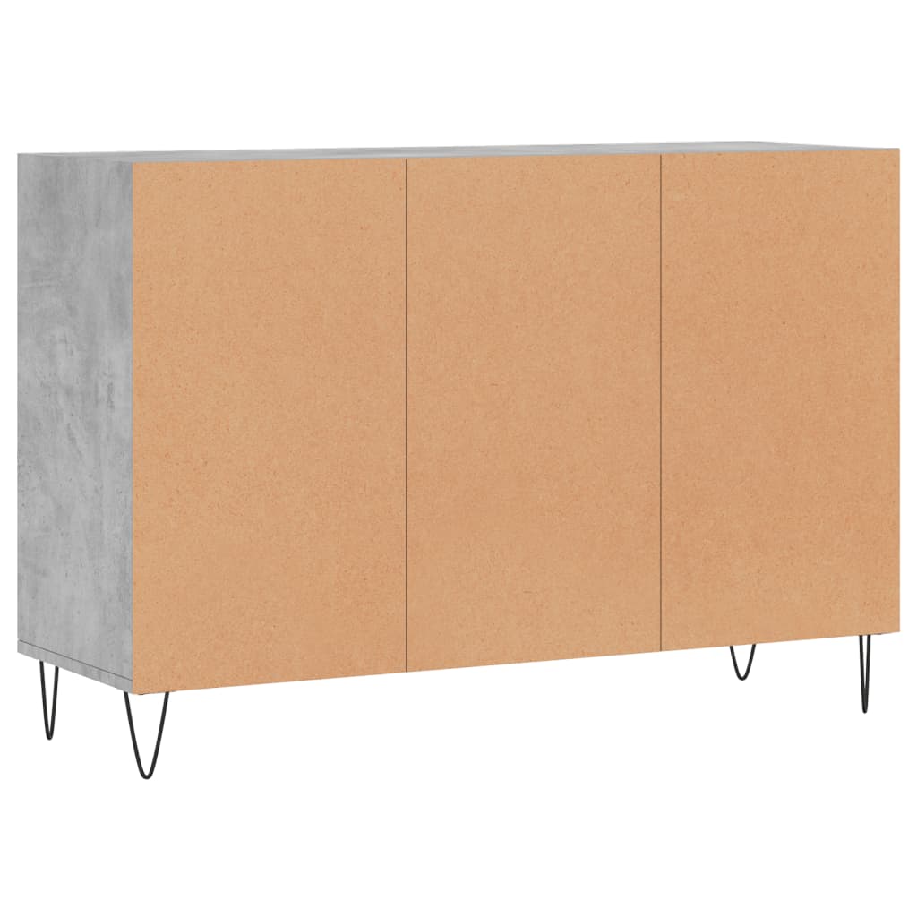 vidaXL Sideboard Concrete Grey 103.5x35x70 cm Engineered Wood