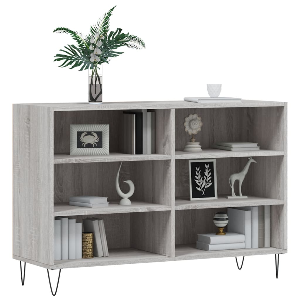 vidaXL Sideboard Grey Sonoma 103.5x35x70 cm Engineered Wood